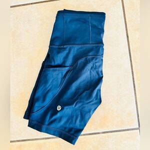 lululemon high rise Navy Bike Shorts